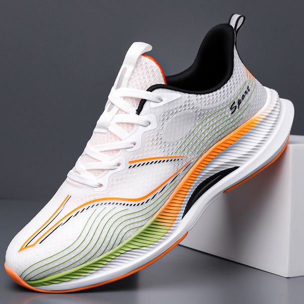 Light Speed 5 Sports 2025 Summer Breathable Mesh Shock Absorption Lightweight Soft Sole Comfortable Running Men's Shoes_vogvips.com