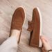 SHLIANG Fashion Plus Size Men's Shoes Retro British Style Slip-On Loafers Casual Soft Bottom Lazy Man's Shoes Breathable Round Toe Non-Leather Y0665_vogvips.com