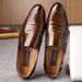 Men's business leather shoes British formal low top office Leather wedding men's shoes_vogvips.com