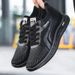 Euro Step Sneakers 2025 Spring And Autumn New Odor-resistant Soft Sole Non-slip Leather Casual Black Lace-up Men's Shoes_vogvips.com