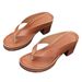 Cross-Border New Large Size European And American Style Clip-Toe High Fashion Wholesale Chunky Heel Sandals For Women_vogvips.com