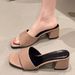 European And American Foreign Trade Plus Size Women's Shoes 2025 New Summer One-Strap Chunky Sandals Outdoor High_vogvips.com