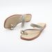 Elegant French-Inspired Women's Summer Slide Sandals With Rhinestone Accents - Lightweight, Non-Slip, Round-Toe Flat Slippers For Casual_vogvips.com