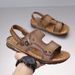 Sandals Summer 2025 New Style, Breathable Sandals External Wear, Genuine Leather Slippers, Cowhide Sole Beach Shoes For_vogvips.com