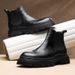 European Warm Series Thick-Soled Martin Height-Increasing Men's Shoes Autumn Winter Breathable Genuine Leather Casual Mid-High Top Chimney_vogvips.com