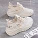 Summer Women's Breathable Hollow-Out Mesh Shoes, Korean Version Versatile Thick-Soled Sports Shoes, Casual Dad Shoes_vogvips.com