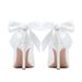Milk Silk Hollow-out Pointed-toe Stiletto Bridal Breathable Mesh Wedding Shoes, Popular Cross-border Bridesmaid Shoes_vogvips.com
