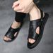 Summer New Beach Genuine Sandals Top Layer Cowhide Casual Room Leather Slippers Fashion European Men's Shoes_vogvips.com