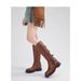 Brown Over-the-Knee For Women New Metal Buckle Western Cowboy Long Mid-Calf Riding Boots_vogvips.com