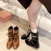Cowhide Version~Flat Inner Height Increasing Martin For Women 2025 New Boxing Suede Leather Lace-up Short German_vogvips.com