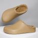 Winter EVA Men's Slippers Plush Warm Waterproof Oil-proof Men Chef Non-slip Kitchen Work Couple Home Soft Sole Shoes_vogvips.com