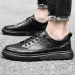Classics Brown Genuine Leather Casual Shoes Men's Jogging Shoes Winter Warm Fur Oxford Shoes For Men Big Size:36-47 Mocassin_vogvips.com