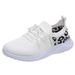 New Women's Flat Bottomed Casual Sports Single Shoes, New Round Toe Plus Size Lace Up Fashionable Mesh Shoes_vogvips.com