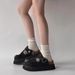 Women's Shoes New Denim Closed Toe Slip On Mules, Sizes 35 44, Summer Wear, Thick Sole, Height Increasing Shoes_vogvips.com
