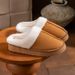 Women's Shoes Imitation Suede Cotton Slippers For Women Autumn And Winter Indoor Thick Soled Non Slip Home Fashionable Maillard Furry Cotton Slippers_vogvips.com