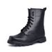European Warm Series Summer Training High Top Spring Autumn Combat Men Genuine Leather Mesh Shoes Black Security Boots Women_vogvips.com