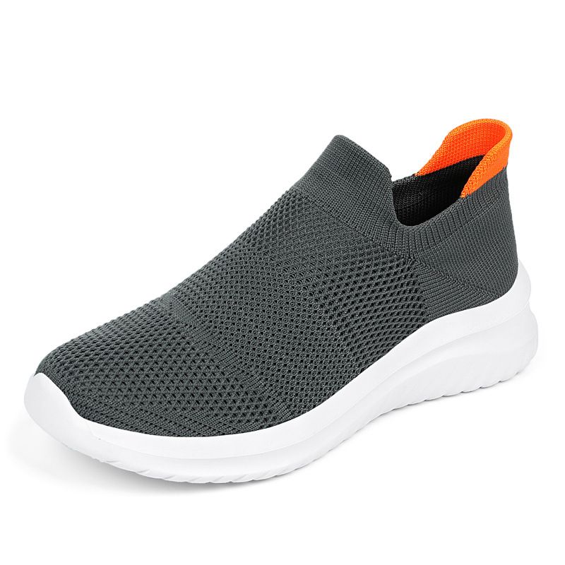 Autumn New Couple Flying Woven Socks Mouth Mesh Fashion Casual Sports Women's Running Shoes_vogvips.com