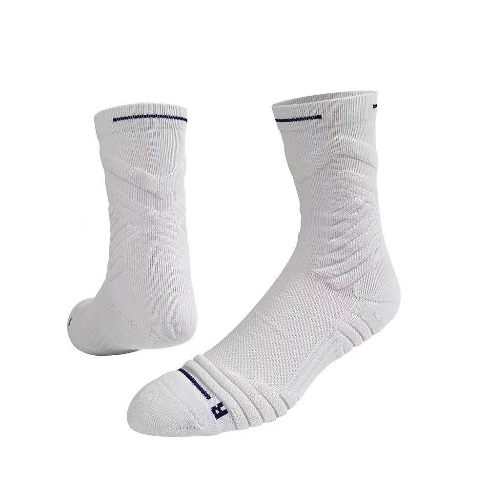 Basketball socks long high top sports socks elite towel bottom solid color new sweat absorption_vogvips.com