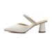 European And American Pointed Mules Women 2025 Summer New French Style Backless Rhinestone Chunky Heel Closed Toe_vogvips.com