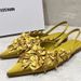Women's Fashion Sandals Summer Pointed Toe Stiletto Heel Low Heel Satin Ribbon High Heels_vogvips.com