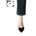 Black Versatile Small Shallow Mouth For Women In Spring And Autumn 2025 New Pointed Middle Heel Fashion High Heels_vogvips.com