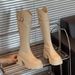 Hot Item~ Shoe Lady Autumn New V-Neck Long Over-the-Knee Thick Sole Height-Increasing Fashion Non-Slip Knight Boots_vogvips.com
