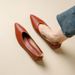 Hot-Selling Single Thick Heel 2025 New Fairy Style Boat Shallow Mid-Heel Mom Size Women's Grandma Shoes Versatile_vogvips.com