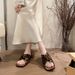 Women's Floral Print Platform Sandals Square Toe Beach Slippers Elegant Fairy Fashionable Versatile_vogvips.com