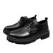 Large Size Non-Slip Breathable Casual Winter Leather Men's Black Sports Waterproof New Business Formal Shoes For Men_vogvips.com