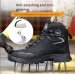 Men High Top Safety Work Boots Smash Anti Puncture Steel Toe Non Slip Outdoor Construction Shoes_vogvips.com