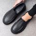 plus Size Lightweight Casual Leather Shoes for Men Oil Proof Non-Slip Chef Slip-On Driving Garden Trendy Shoes_vogvips.com