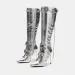 Autumn Winter European And American Style Rivet Motorcycle Womens Sexy Nightclub Spicy Girl Zipper Boots 241031_vogvips.com