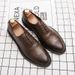 New Fashion Large Size Formal Oxford Men's Brogue Casual Leather British Mens Shoes_vogvips.com