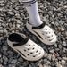 2025 New Summer Men's Cave Shoes Beach Outdoor Wearing, Stepping On Shit Feeling EVA Simple Sports Dual Purpose Slippers_vogvips.com