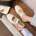 Retro Shallow-Heel Flat Mary Jane Shoes For Women, 2026 Summer New Popular Model, Height-Increasing Buckle Strap Ballet_vogvips.com
