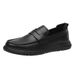 Genuine Casual Shoes, New Business Men's Shoes For Autumn 2025, Soft Soled Black Bean Leather Surface Loafers_vogvips.com