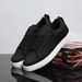 Men's Black German Trainer Shoes Low Top Fashionable Versatile Sports Sneakers for Autumn Wear Resistant Odor Resistant Work And Casual Shoes_vogvips.com
