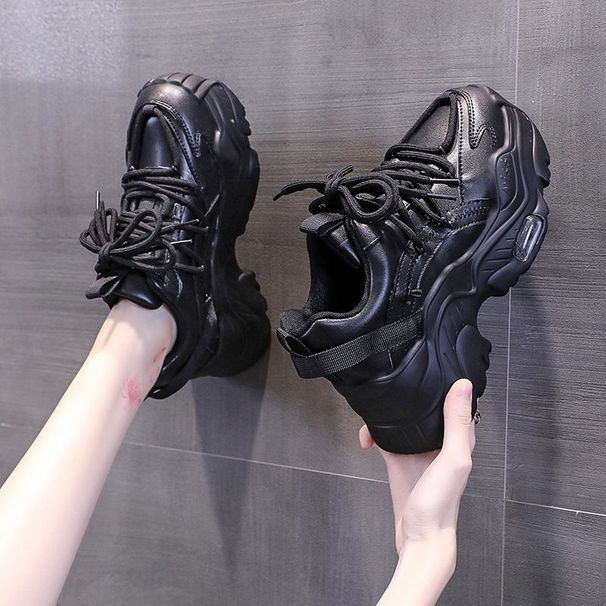 Large Size Dad For Women 41 To 43 Spring And Autumn New Style Super Feet Wide Fat Thick Bottom Hot Sports Shoes 42_vogvips.com