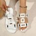 New Slipper Solid Color Open-toe Set Foot Vacation Beach Flat Sandal Caual Flip Flop Summer Indoor Women Slide_vogvips.com