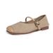 Square Head Soft Sole Buckle Two Wear Fashion Single Shoes Women Wear Low Heel Shallow Mouth Mary Jane Shoes_vogvips.com