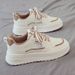 2026 Spring College Style Sports White Color-Block Lace-Up Mesh Breathable Sneakers Versatile Thick-Soled Casual Women's_vogvips.com