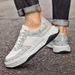 Platform Couple Board Shoes First Layer Cowhide Casual Board Shoes Men's Genuine Leather Black And White White Shoes Boys_vogvips.com