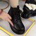 ShoeVault 2024 Winter New Cotton With Fleece Lining Martin Warm Thick-Soled Short Northeat Cold-Proof Snow Thickened Women'_vogvips.com