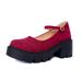 2025 Spring Autumn New European And American Style Large Size Round Toe Shallow Thick Sole Chunky Heel Buckle Strap_vogvips.com