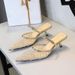 French Mesh Lace Pointed Head Thin Heel Bag Head Half Slippers Women's Outer Wear Hollow Word With Slippers_vogvips.com