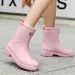 Women Low Non-slip Kitchen Rain Shoes Water Woman Rubber Garden Galoshes Slip-on Rainboots Short Boots 231030_vogvips.com