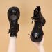 Genuine Mesh Martin For Women 2025 Spring/Summer Thin British Style Cool Thick-Soled Hollow Short Shiny Leather Boots_vogvips.com