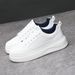 Men's European Style Thick Soled Sneakers Spring Summer Breathable White Sporty Casual Trendy Versatile New Shoes_vogvips.com