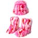 Cross-Border Personalized Long Set Colorful Furry Fisherman Hat Warm Plush Snow Boots For Women Winter_vogvips.com