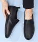 Men's Shoes Leather Thick-soled Soft-soled Casual Shoes Round Head Foot Cover Men's Casual Leather Shoes_vogvips.com